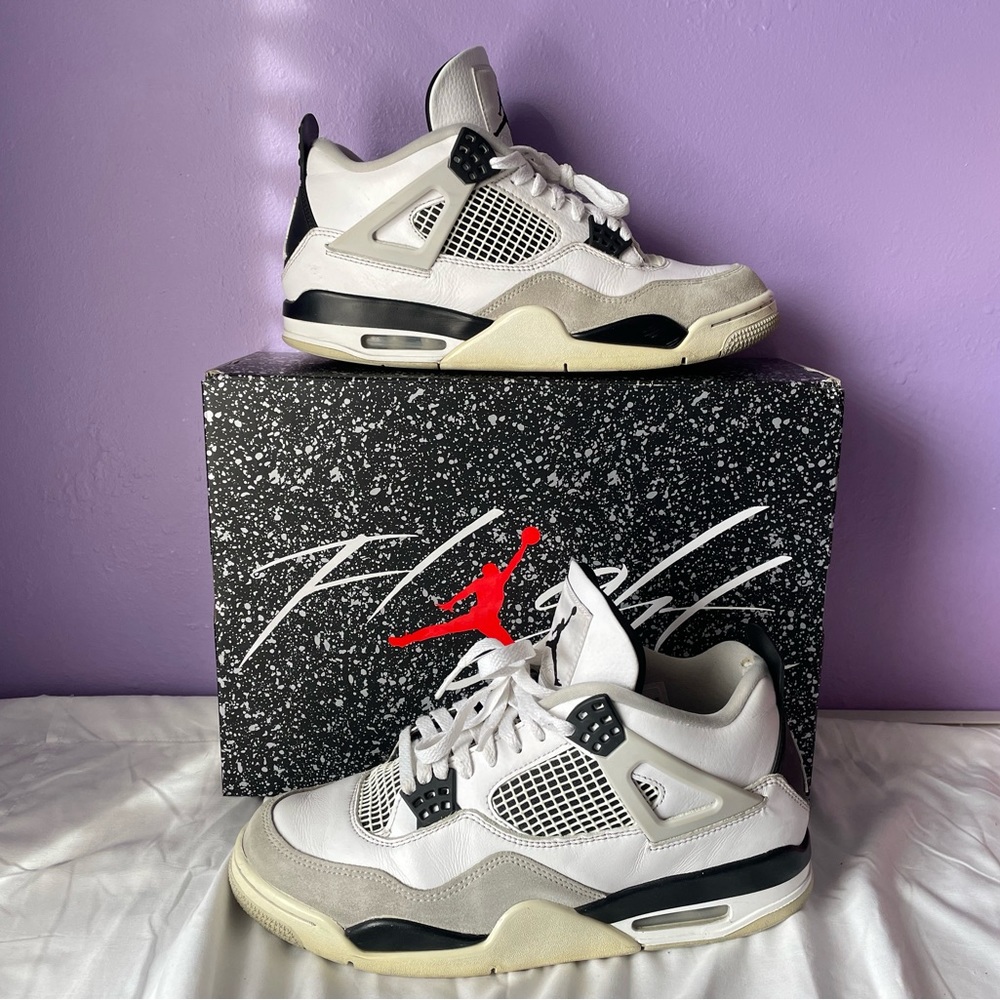Jordan 4 military black size 10 with box